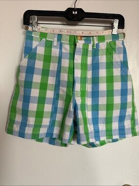 Big Bud Press Classic Work Shorts in gingham type plaid